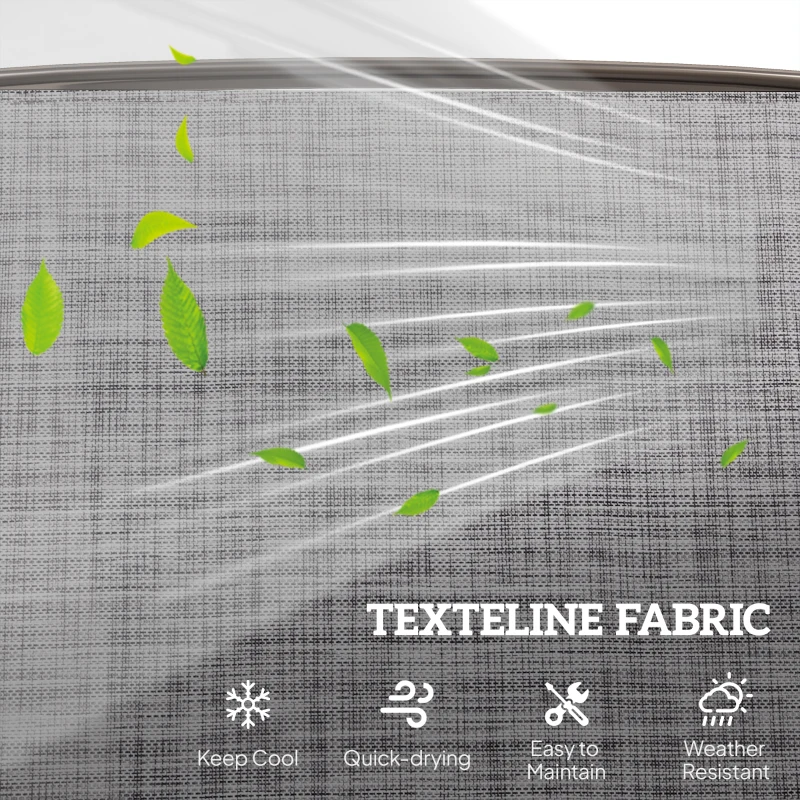 Outsunny Patio Glider Rocking Chair 2 Person Outdoor Loveseat Rocker Garden Furniture Bench, Grey