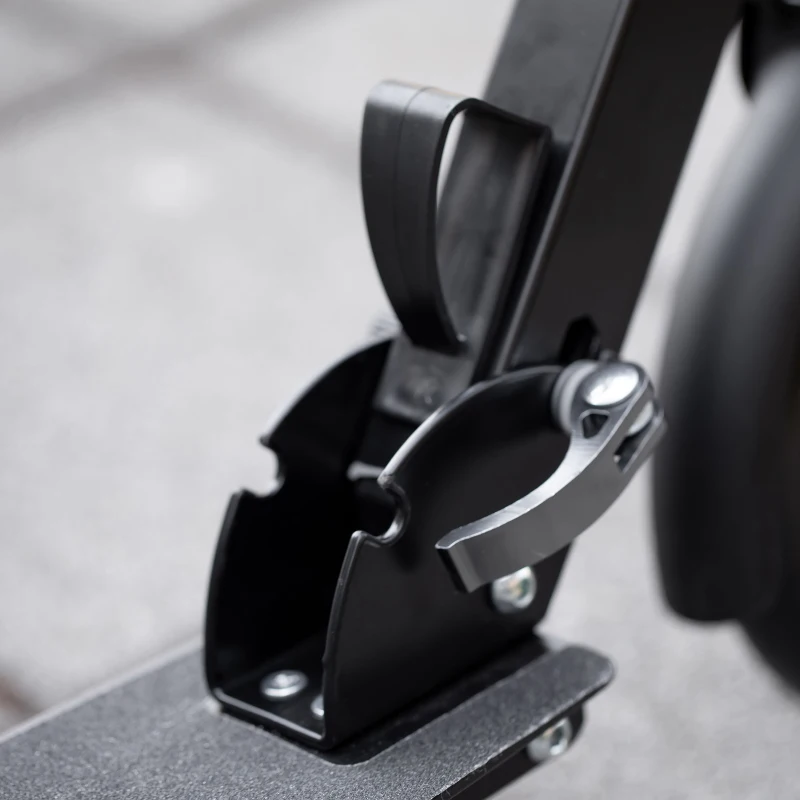 Soozier Kick Scooter for 12 Years and Up, Folding Scooter with 3-Level Height Adjustable Handlebar, Big Wheels and Rear Wheel Brake, Black