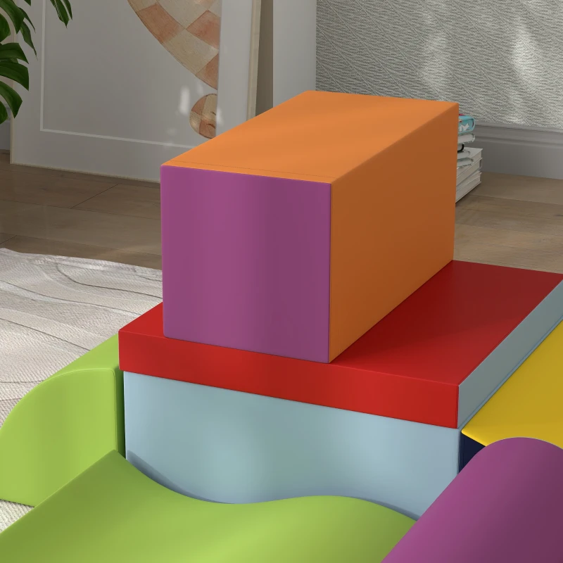 Soozier 7 Piece Climb and Crawl Activity Play Set Soft for Toddler, Contemporary