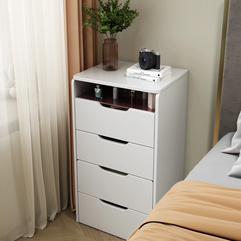 3-in-1 Vanity Desk with Flip Top Mirror, Compact Makeup Vanity Set with Visible Glass Desktop, Dressing Table, 20" L x 17" W x 31.5" H, White