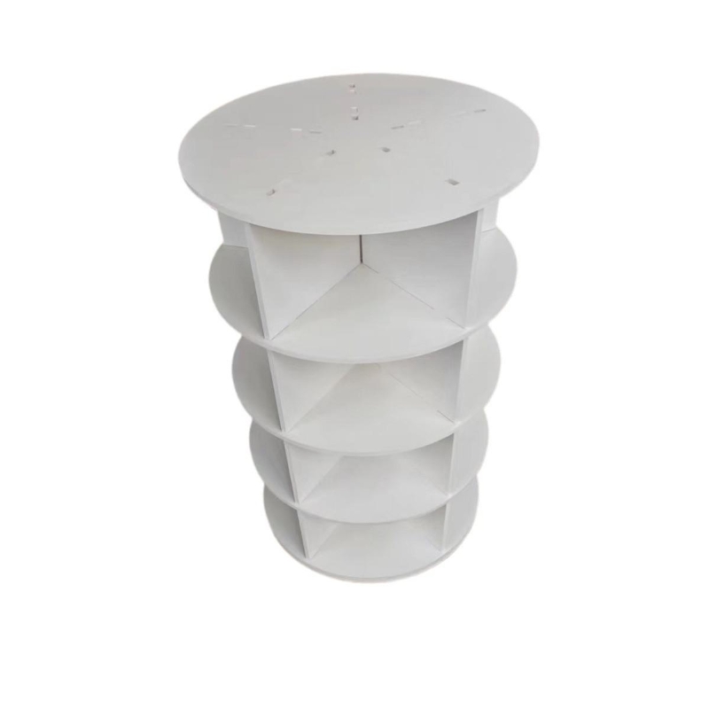 7-Tier Rotating Shoe Rack Tower with Sturdy Construction, 360-Degree Shoe Display with 28-Pair Capacity, 23.5" L x 23.5" W x 63.5" H, White