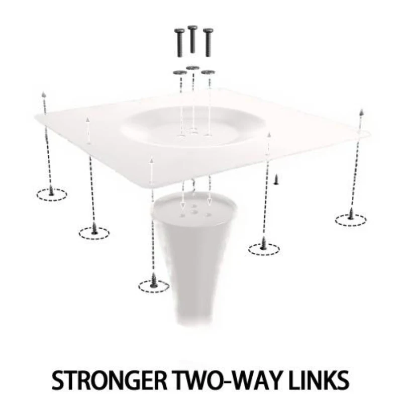 Marble Texture Round Dining Table with MDF Top and Steel Base, Easy to Install and Clean, 23.5" L x 20" W x 29" H, White Marble