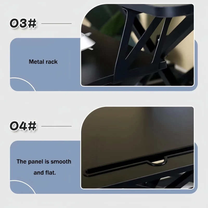 32" Desk Converter with Wide Keyboard Tray, Laptop Workstation, Height Adjustable Sit to Stand Riser, 32" L x 16.5" W x 4.5" H, Black