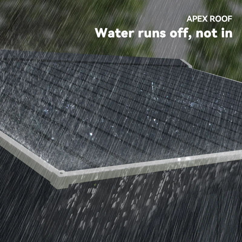 Outsunny 9' x 6' Outdoor Storage Shed, Garden Tool Metal Shed with Foundation Kit, Double Lockable Door, Air Vents and Sloping Roof, for Backyard, Patio, Lawn, Dark Gray