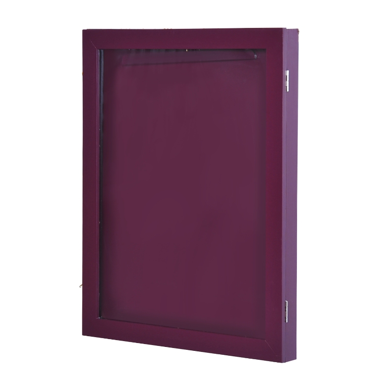 HOMCOM Jersey Display Frame Case, Acrylic Sports Shirt Shadow Box for Basketball Football Baseball, 28" x 35", Brown