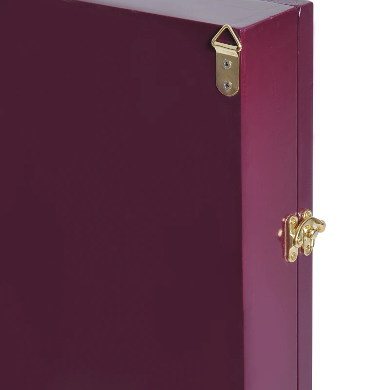 HOMCOM Jersey Display Frame Case, Acrylic Sports Shirt Shadow Box for Basketball Football Baseball, 28" x 35", Brown