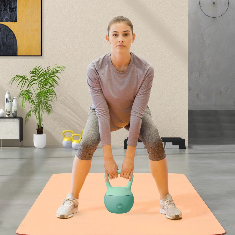 Soozier 22 lb Soft Kettlebell, Sand Filled Weight w/ Grip Handle, Kettlebell Weight for Full Body Workout and Strength Training