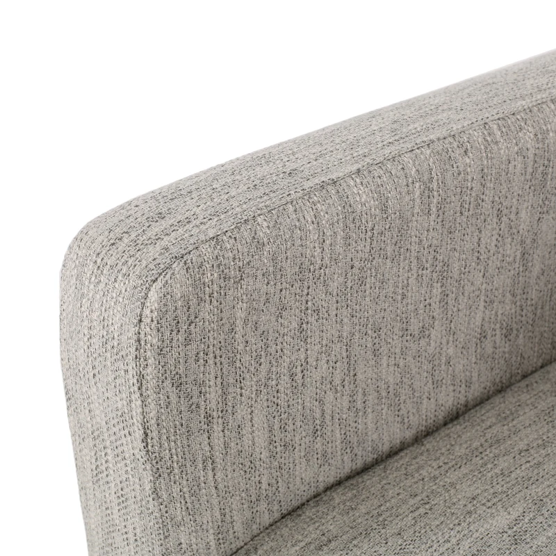 Contemporary Upholstered Counter Stool with Rubberwood Frame, Easy Assembly with Included Tools, 24" L x 23" W x 39.5" H, Light Grey