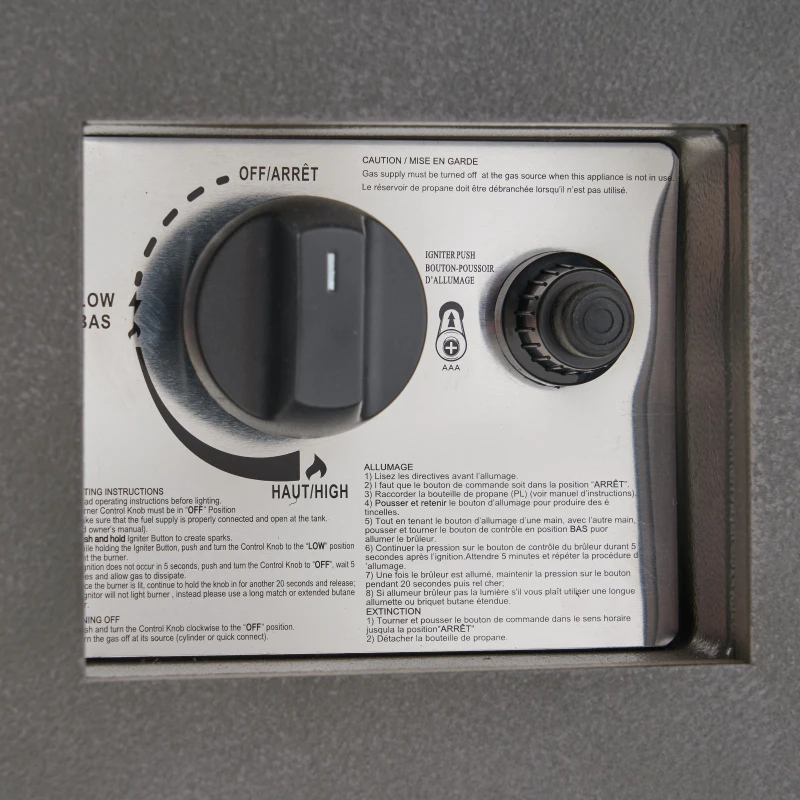 50,000 BTU Rectangular Iron Fire Pit with Modern Design, Propane Gas, Durable Powder-Coated Frame, 48" L x 15" W x 15" H, Stone Gray