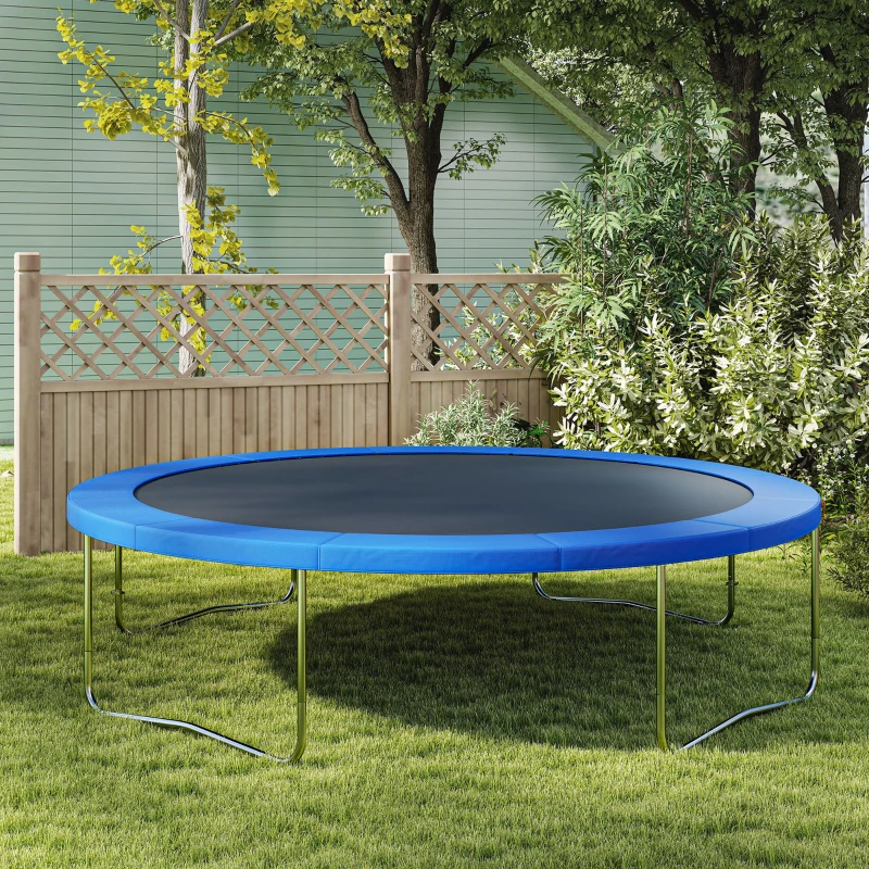 HOMCOM 12ft Trampoline Spring Cover, Plastic Trampoline Replacement Pad Gym Bounce Jump Cover EPE Foam Safety Guard Padding Outdoor, Blue