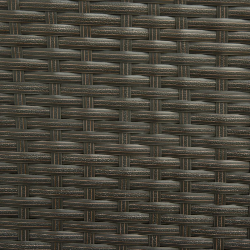 Outsunny 32" Poolside Rattan Wicker Patio Organizer Storage Cabinet Bathroom Storage w/ 3 Large Drawers Garden Outdoor