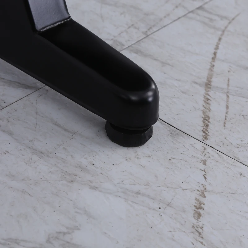 HOMCOM 47" Racing Style Gaming Desk, Z-Shaped Computer Table Workstation with LED Lights, Swivel Cup Holder, Headphone Hook and Cable Management Holes for Gamers Home Office, Black