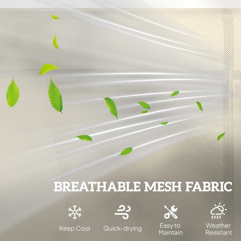 Outsunny 2-Person Outdoor Glider Bench, Patio Glider Loveseat Chair with Powder Coated Steel Frame，2 Seats Porch Rocking Glider for Backyard, Lawn, Garden and Porch, Beige