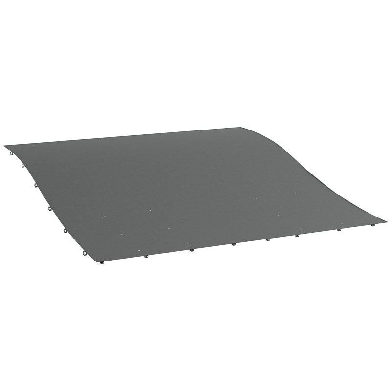 Pergola Canopy Replacement, Pergola Shade Cover for 10' x 10' Pergola (Outsunny 84C-038 Series), Dark Gray(m-11)