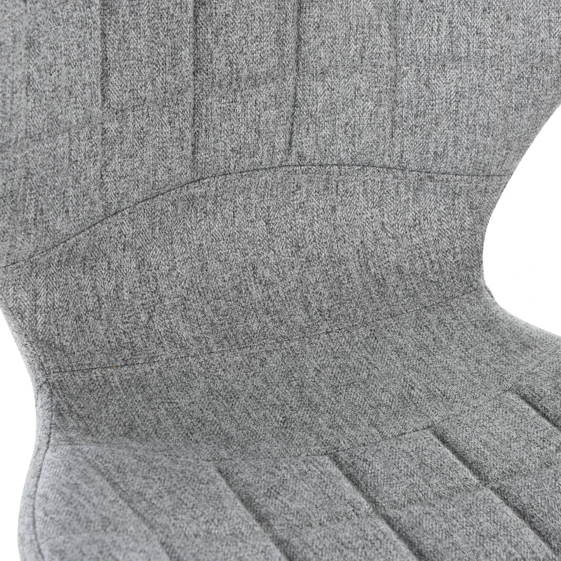 HOMCOM Set of 2 Counter Height Bar Stools Swivel Stool Height Adjustable Bar Chairs with Footrest for Kitchen Dining Home Pub, Grey