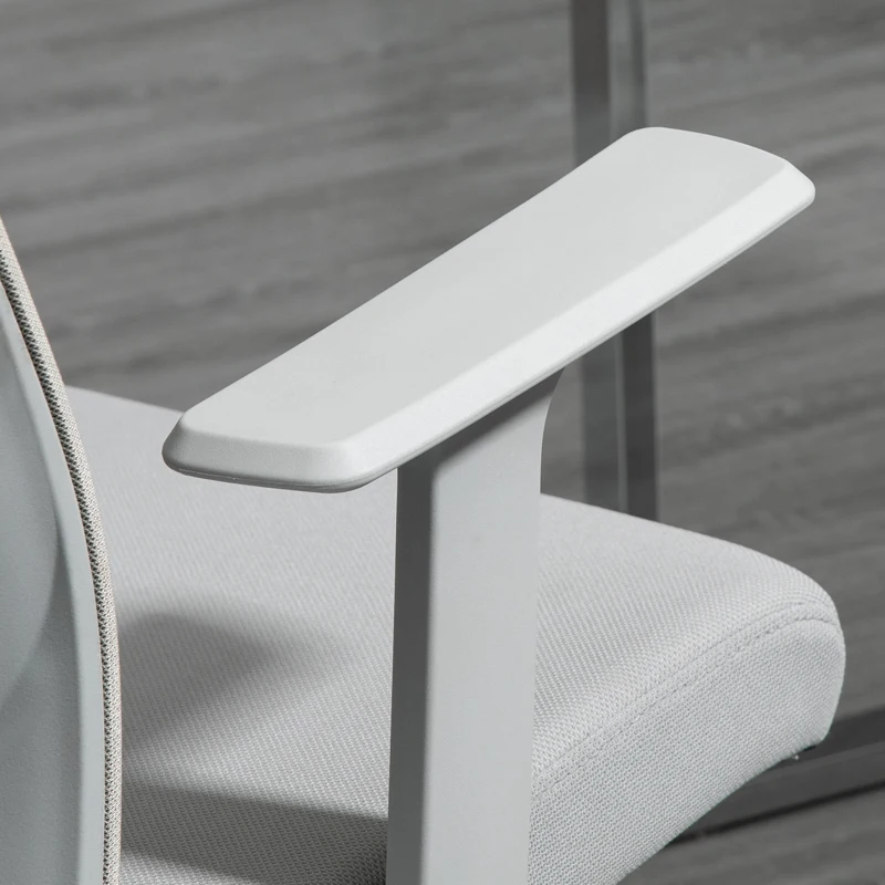 Vinsetto High Back Office Chair Swivel Task Chair with Lumbar Back Support, Breathable Mesh, and Adjustable Height, Headrest, Grey