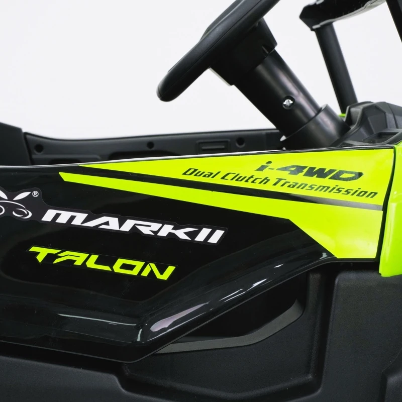 12V Ride-On UTV Electric Car with Dual Control Child Drive or 2.4G Parental Remote, Vehicle for Kids Ages 3-6, 39.5″ L x 22″ W x 21″ H, Green