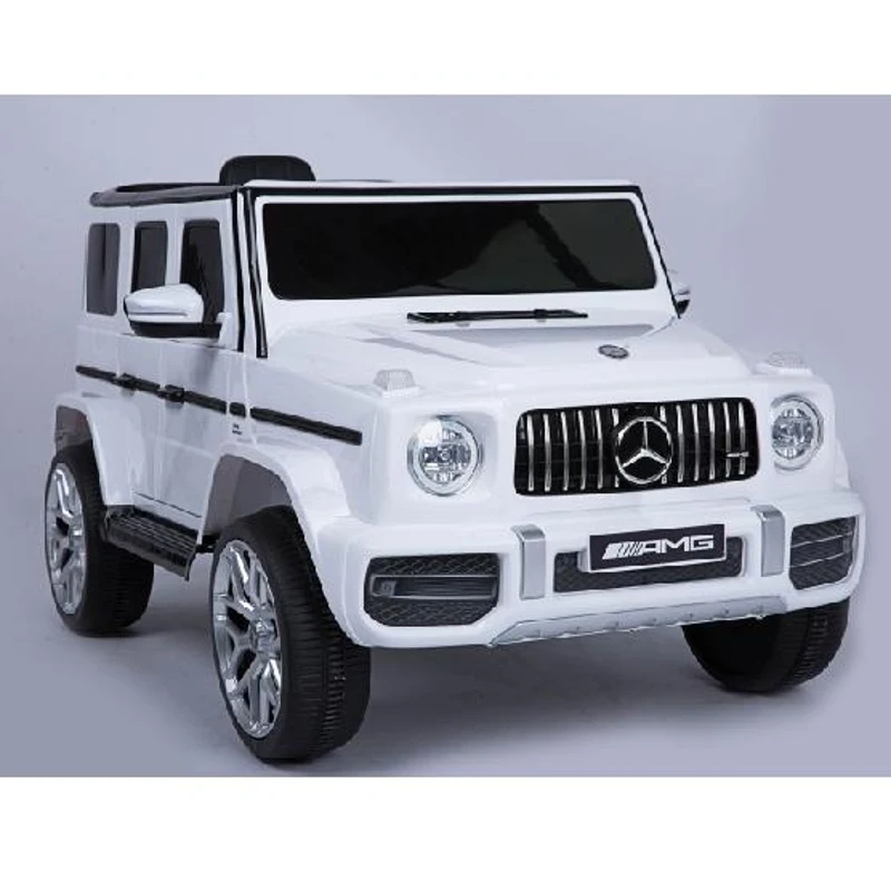 12V Electric Ride-On Car with 2.4GHz Parental Remote, Manual Pedal Mode, Motorized Vehicle with MP3/USB/TF Player, 42″ L x 25″ W x 21″ H, White