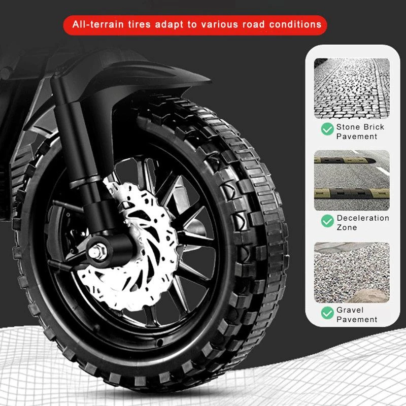 12V Kids Electric Motorcycle Ride-On with Training Wheels, Hand Throttle & Foot Brake, Motorbike for Ages 3-6, 48" L x 22" W x 33" H, Pink