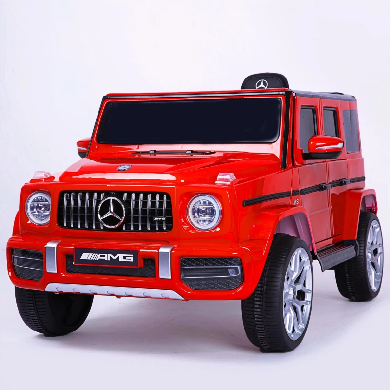 12V Electric Ride-On Car with 2.4GHz Parental Remote, Manual Pedal Mode, Motorized Vehicle with MP3/USB/TF Player, 42″ L x 25″ W x 21″ H, Red
