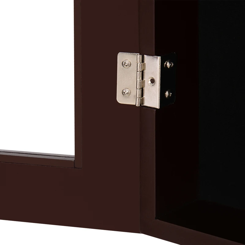 HOMCOM Jersey Display Frame Case, Acrylic Sports Shirt Shadow Box for Basketball Football Baseball, 23.5" x 31.5", Brown