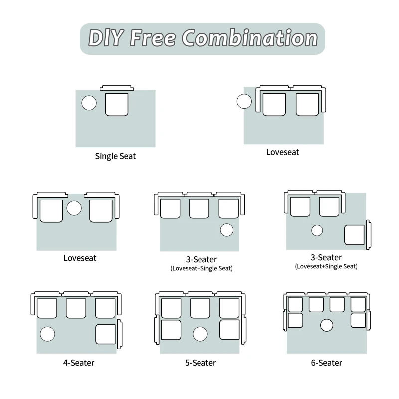 Compressed Sofa Single Seater Modular Sectional with Chenille Fabric, Modular Sofas for Small Spaces Convertible Floor Sofa Bed, 39.5" L x 39.5" W x 25" H, Beige