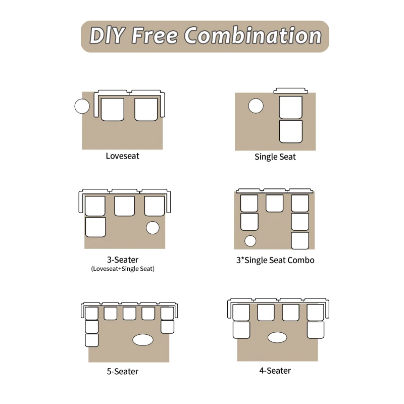 Compressed Sofa 2-Seater Large Sectional Couch with Pet-Friendly Corduroy Fabric, Two Seater Couch Memory Foam Sofa for Living Room, 84" L x 41" W x 28.5" H, Beige