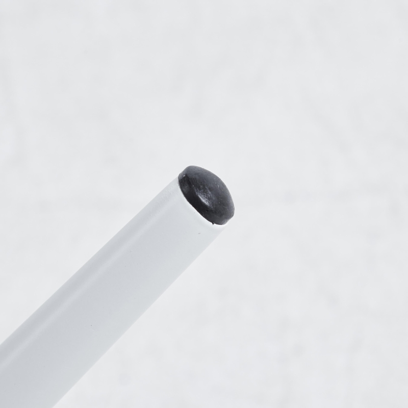 Set of 4 Modern Dining Chairs with Fireproof Leather and Sprayed Metal Pipe, Dining Seat with PU Material, 17.5'' L x 15.5'' W x 37'' H cm, White