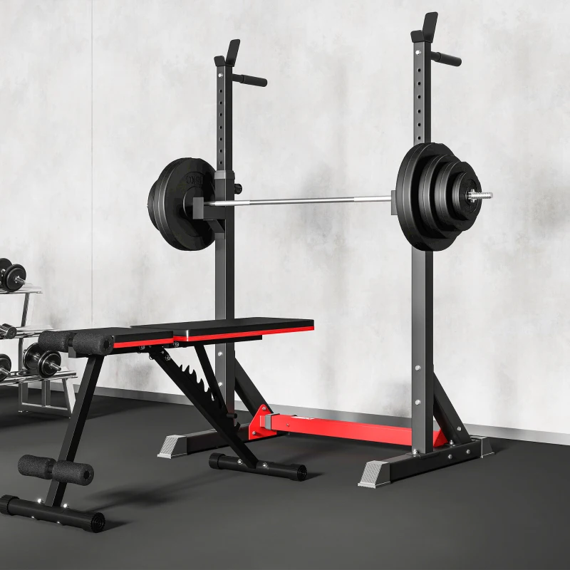 Soozier 154 lbs Barbell Weight Set, Adjustable Weights for Home Gym with 67" Barbell Bar, Strength Training Equipment