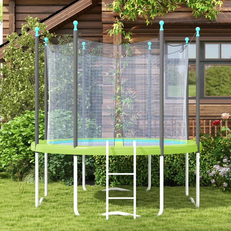Soozier 14FT Trampoline Spring Cover, Safety Trampoline Pad Replacement, Waterproof and Tear Resistant, All Weather Trampoline Accessories, Green