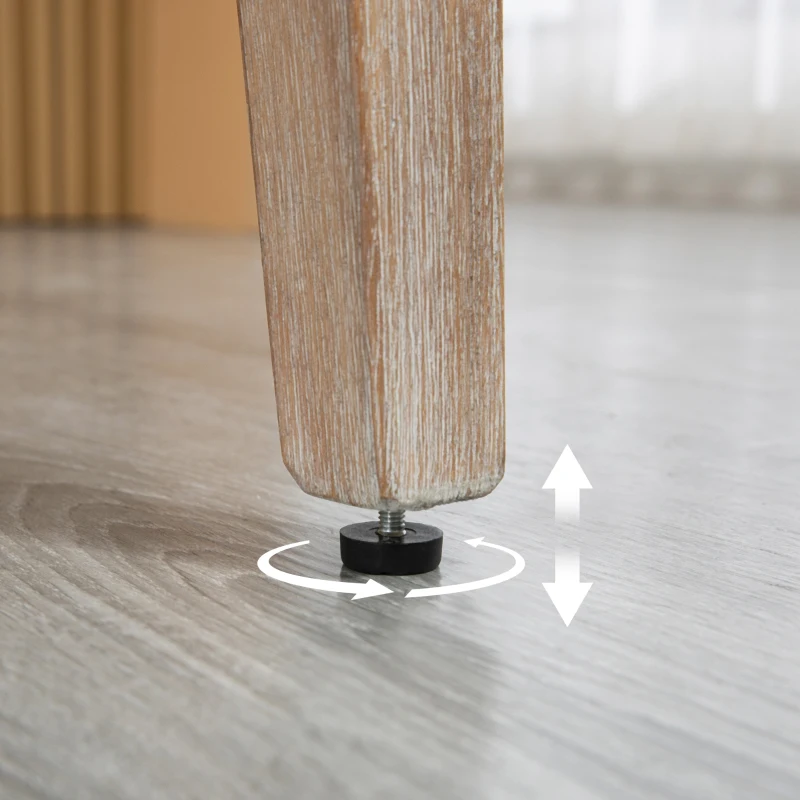 HOMCOM Counter Height Bar Stools Set of 2, Upholstered Bar Chairs with Nailhead Backrest and Footrest, Grey