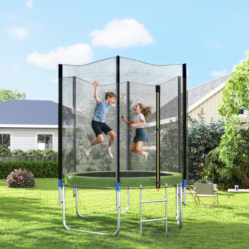 Soozier 14FT Trampoline Spring Cover, Safety Trampoline Pad Replacement, Waterproof and Tear Resistant, All Weather Trampoline Accessories, Green