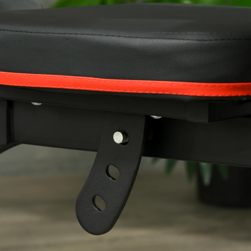 Soozier Adjustable Weight Bench with Squat Rack, Preacher Curl Pad and Leg Developer, Home Gym Bench for Full Body Workout