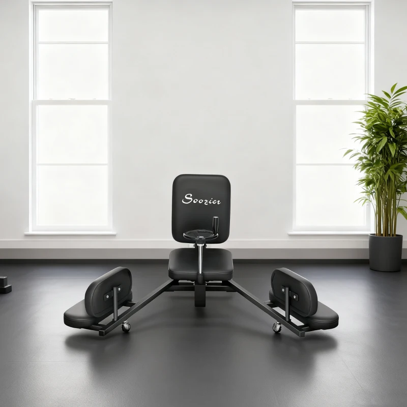 Soozier Leg Stretcher, 180° Adjustable Leg Split Machine with Handwheels, Leg Stretching Equipment for Flexibility