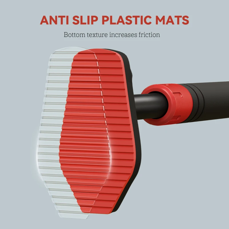 Soozier Pull Up Bar Doorway No Screws, Chin Up Bar with Level Metre, 37.8"-51.2" (96-130cm) Width Adjustable, Max Load 440lbs