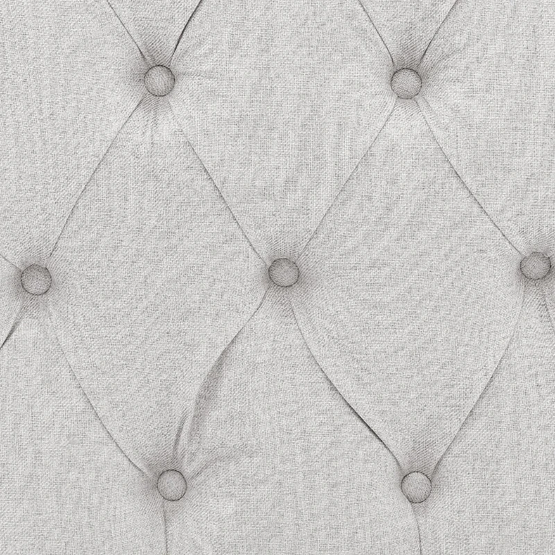 Upholstered Tufted Daybed with Pull-Out Trundle, Foam-Padded Back and Arms, Sofa Bed for Compact Room, 85" L x 57" W x 31.5" H, Beige