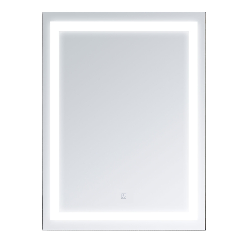 HOMCOM LED Bathroom Mirror Wall Mount Vanity Make Up Mirror with Dimmable Touch Switch Control and Defogger, Waterproof - 32" x 24"