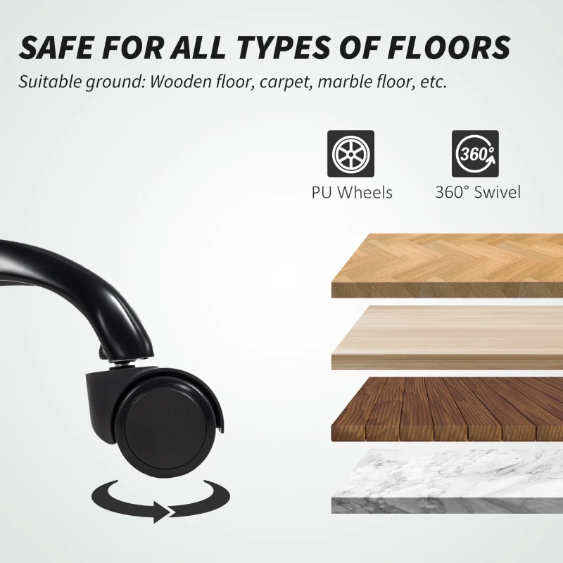 HOMCOM Ergonomic Office Chair, Mesh Desk Chair with Adjustable Headrest, Lumbar Support and Height, Flip-Up Armrests, Black