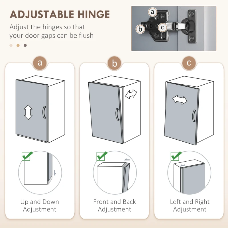 HOMCOM 67" 4-Door Kitchen Pantry Cabinet, Freestanding Storage Cabinet Cupboard with Adjustable Shelves, Grey