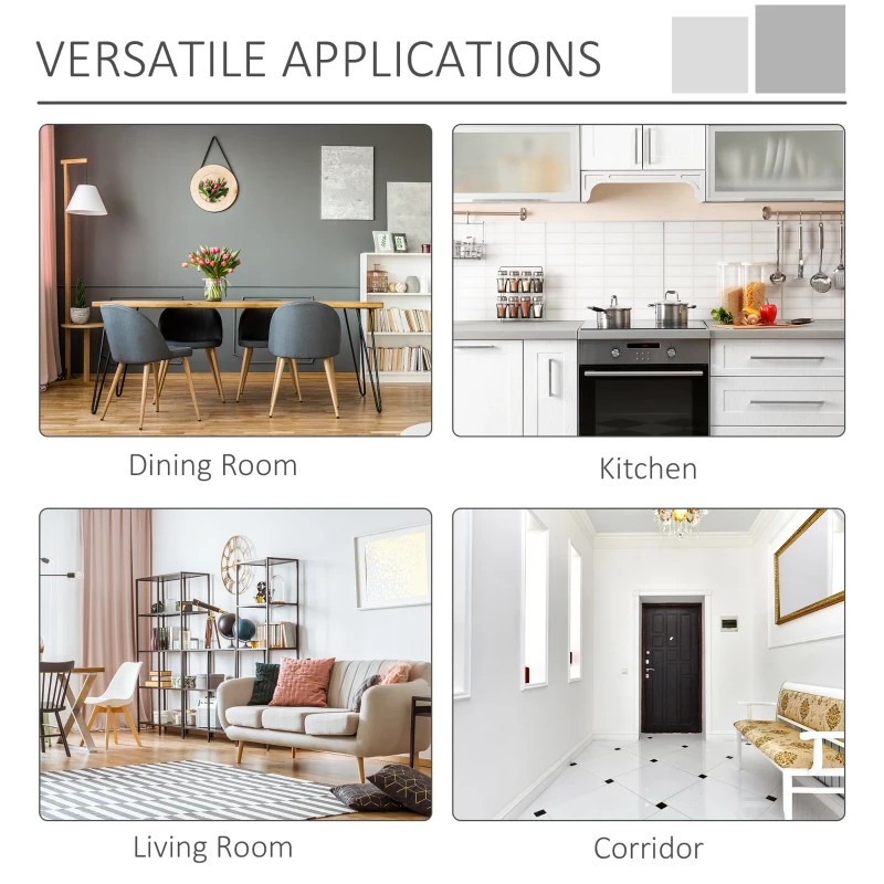 HOMCOM Rustic Barn Door Storage Cabinet Modern Farmhouse Buffet Sideboard for Kitchen & Dining Room  Dark Oak