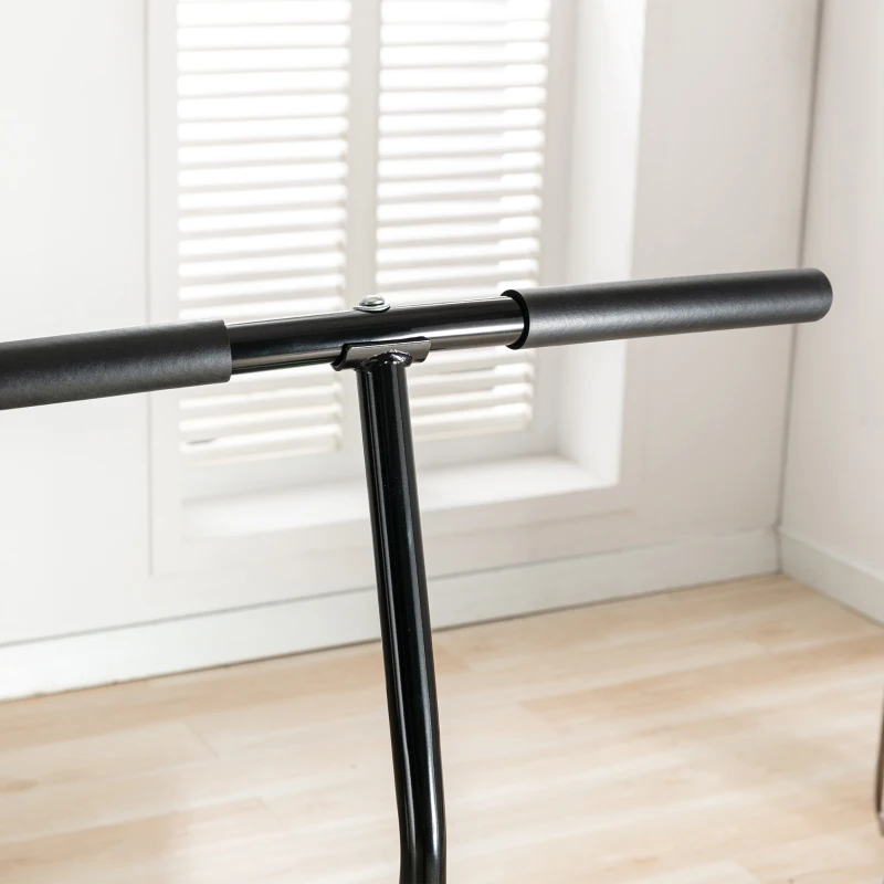 Soozier 48" Mini Trampoline, Foldable Trampoline with Adjustable Handle Bar for Adults Exercise, Workout, Fitness, Green