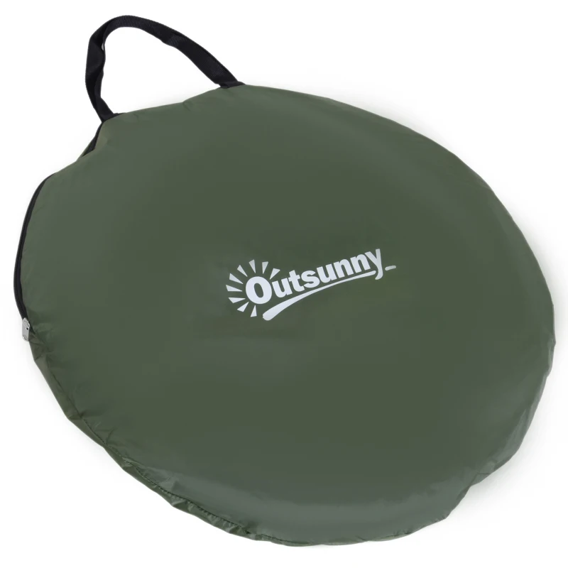 Army Green Popup Shower Tent - Portable Changing Room