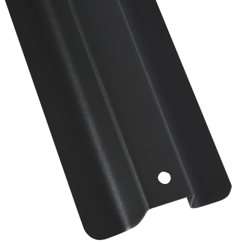 Outsunny Umbrella Stand Fitting 2" Poles and Steel Base with 4 Fillable Plastic Weights, 158lbs Sand or 132lbs Water Filled, Black