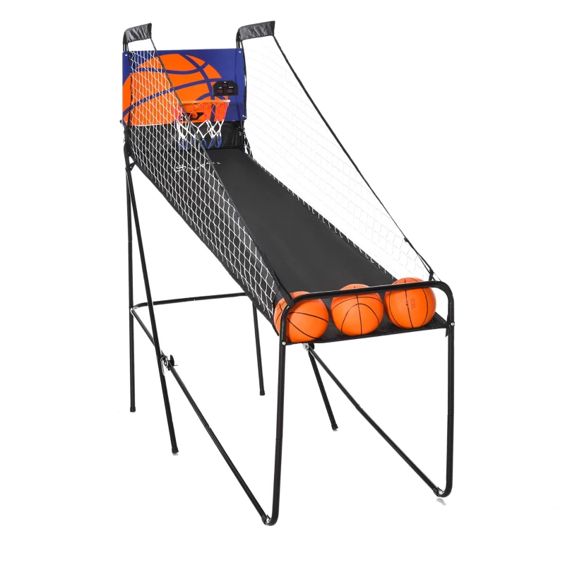 Soozier Basketball Hoop Arcade Game with Electronic Score Board for 1 to 2 Players, Black