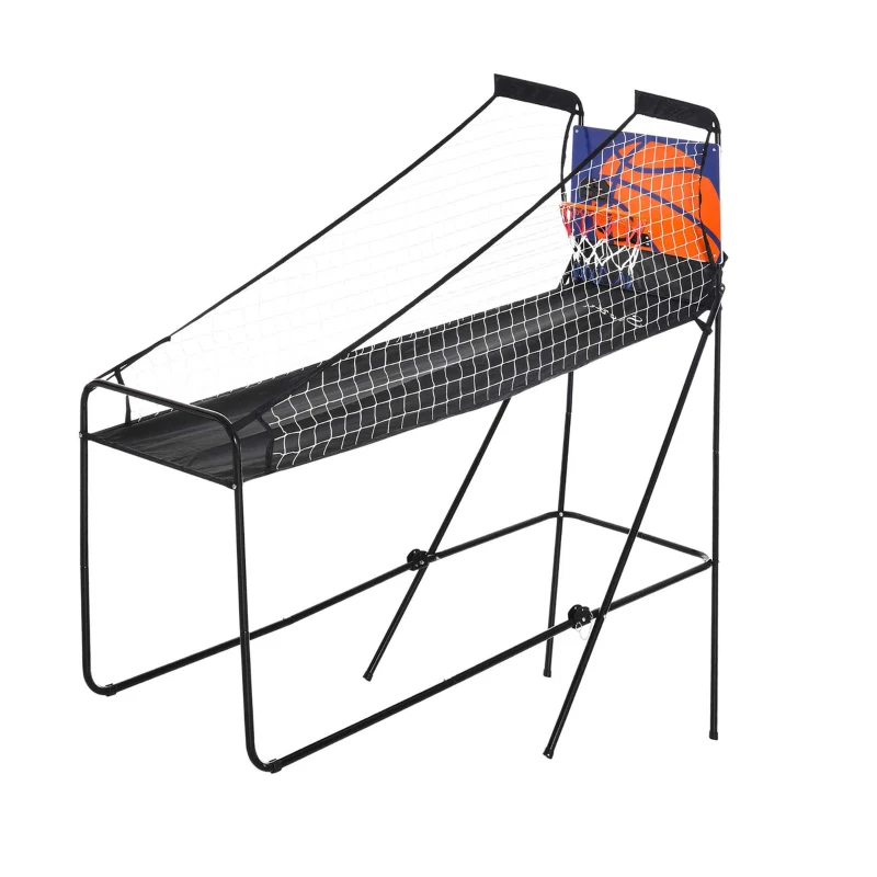 Soozier Basketball Hoop Arcade Game with Electronic Score Board for 1 to 2 Players, Black