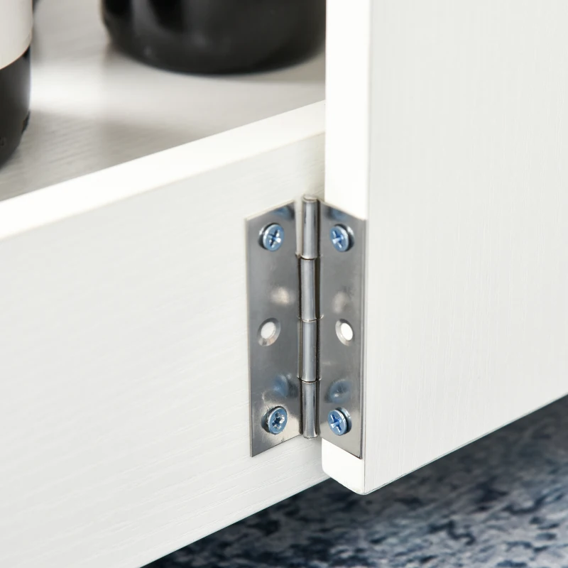 HOMCOM Foldable Dining Table, Folding Table with Storage Shelf, Drop-Leaf Kitchen Table for Dining Room, Oak