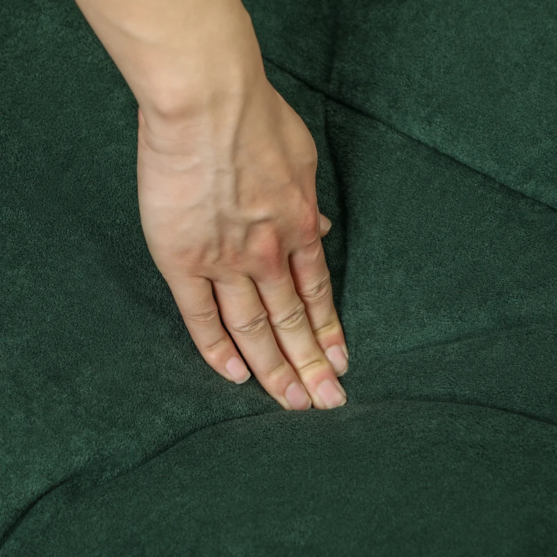 HOMCOM Floor Sofa with Single Piece Ultra High-Density Foam, Armless Floor Chair for Living Room, Bedroom, Home Office, Green