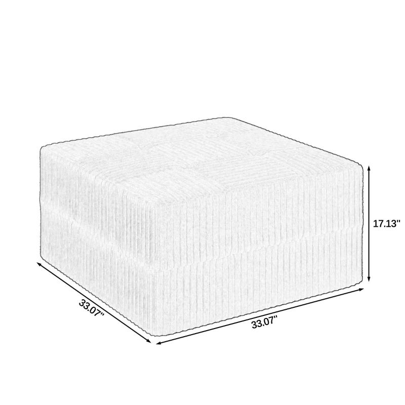 L-Shape Modular Sectional Sofa with Spring-Supported Seat Cushions, DIY Sleeper with All-Foam Construction, 130.5" L x 98" W x 30" H, Grey