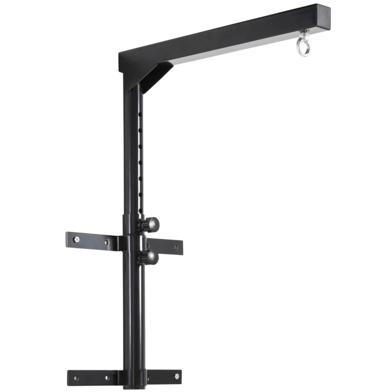 Soozier 220lbs Wall Mounted Punching Bag Hanger, Adjustable Height Punching Bag Holder for Boxing and MMA Training