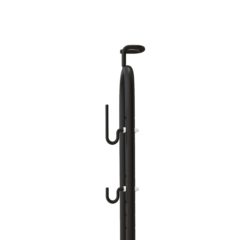 Soozier Vertical & Horizontal Bike Rack Bicycle Storage Stand with Adjustable Hooks, Fits 6"-28" and 700c Bikes